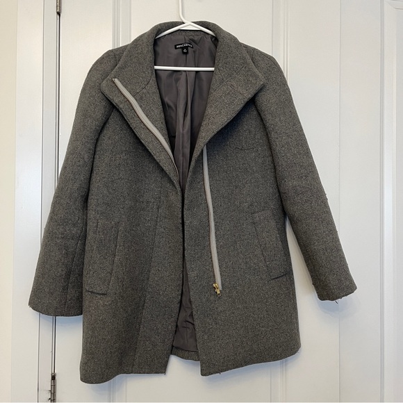 Grey peacoat jacket J. Crew Mercantile size small/size 2 - Picture 3 of 4